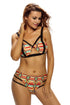 African Print Inspired Two Piece Bathing Suit